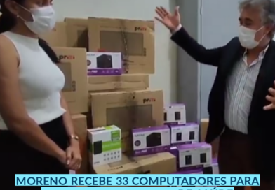 Moreno Recebe 33 Computadores para  informatizar unidades de Saúde